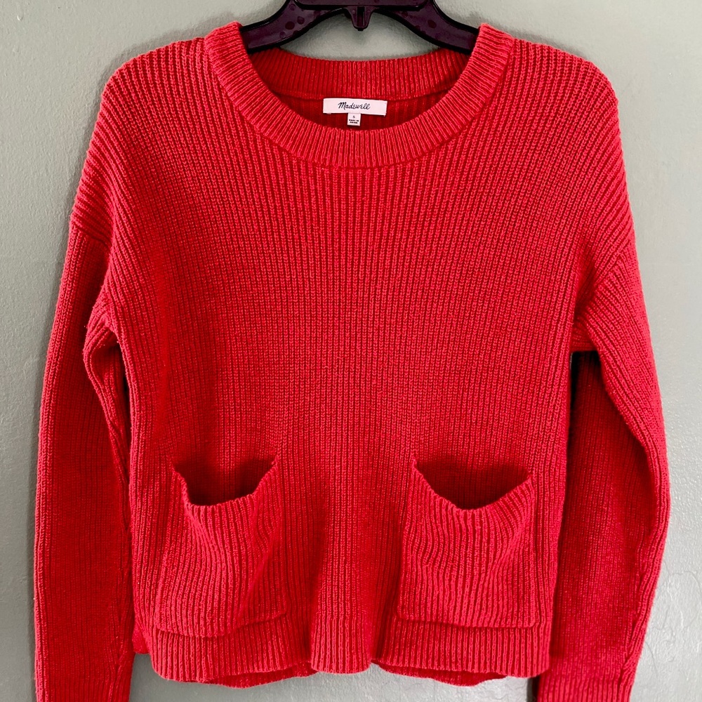 ✨Madewell✨ Crop Sweater with Pocket Details